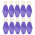 Motel Keychains Blanks 10pcs Purple