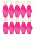 Motel Keychains Blanks 10pcs Bold Pink