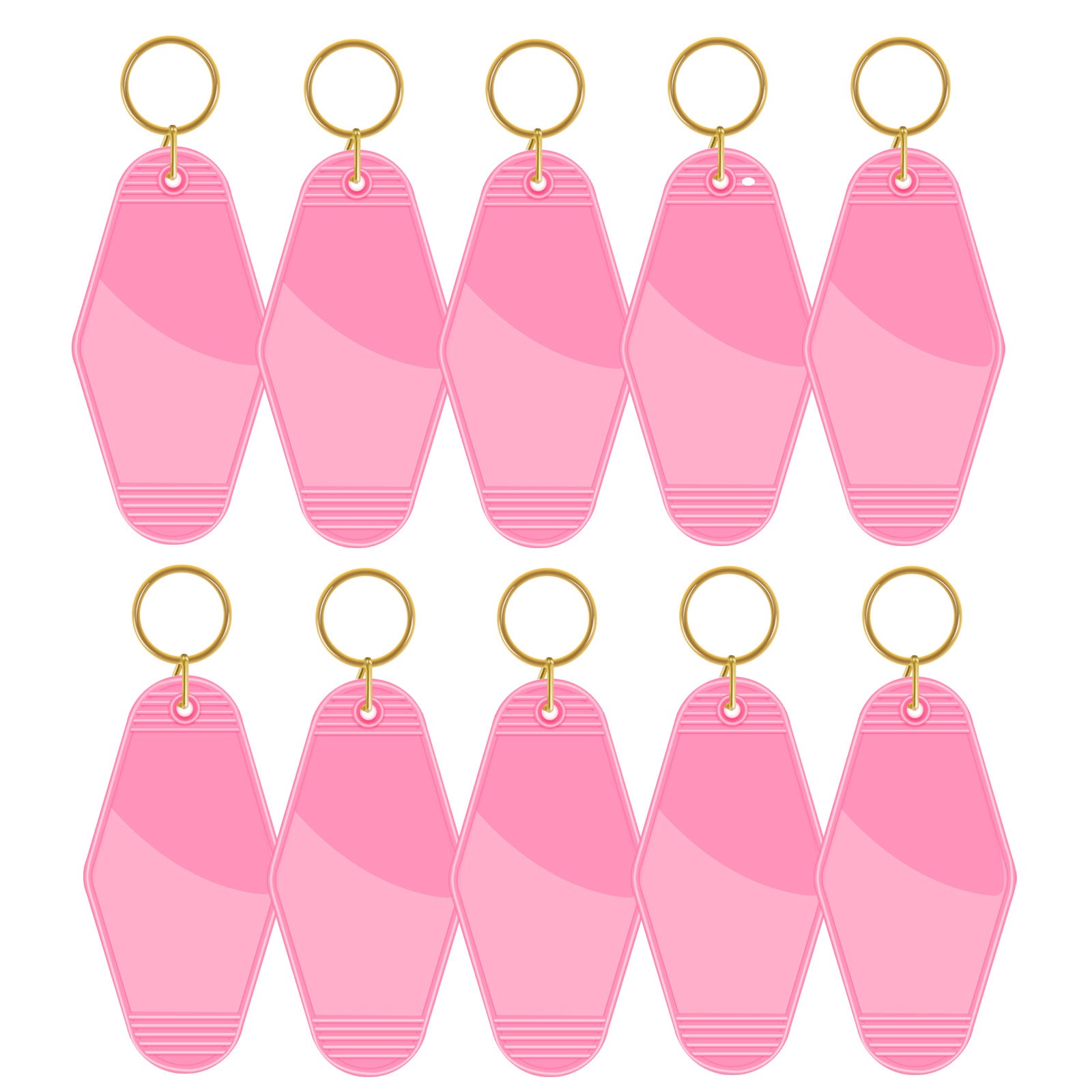 Motel Keychains Blanks 10pcs Barbie Pink