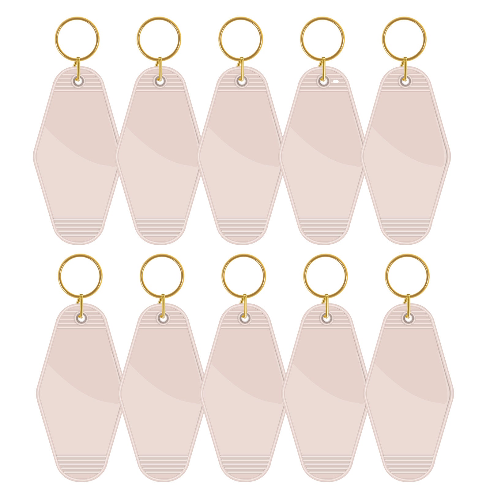Motel Keychains Blanks 10pcs Nude 