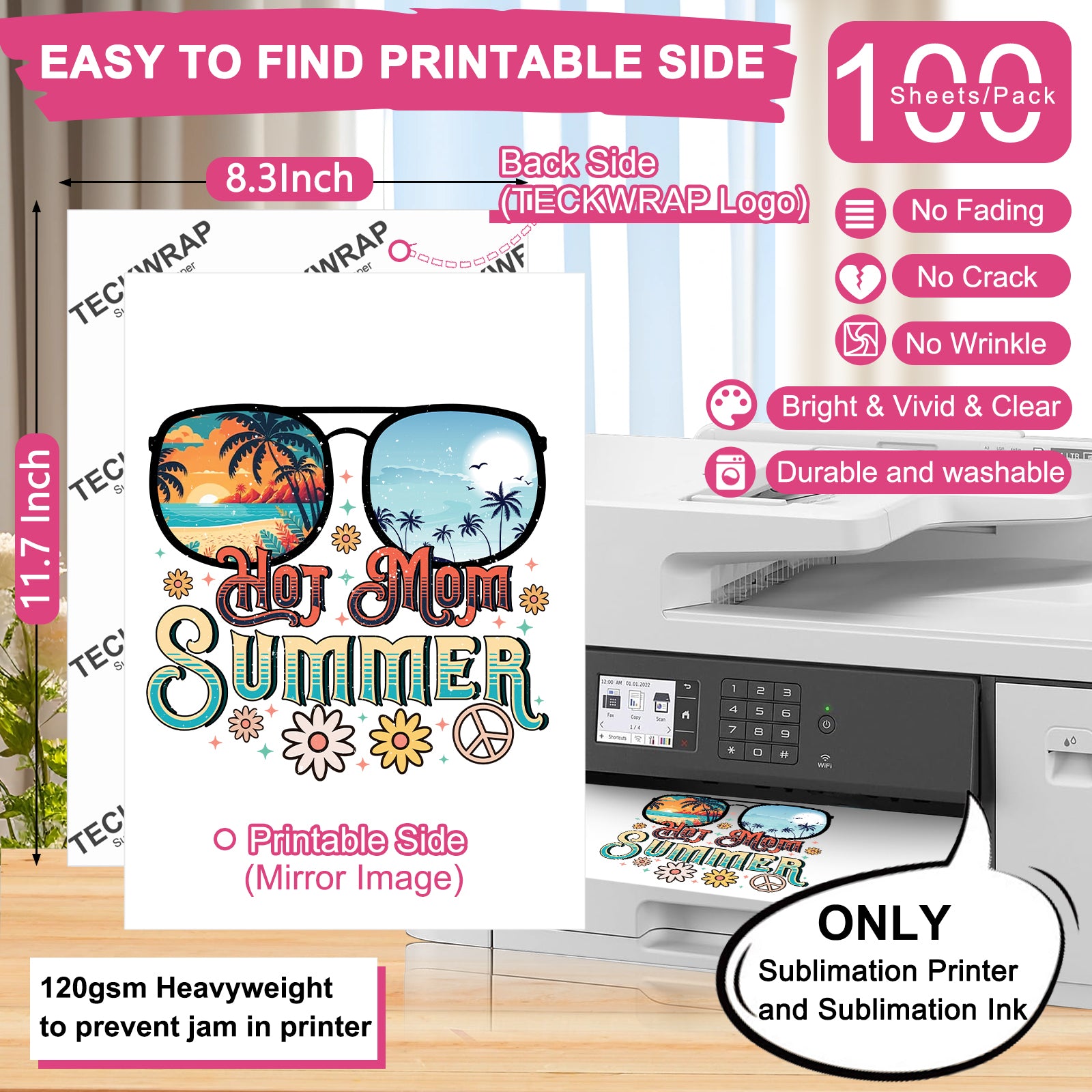 Glitter Colorful White HTV & Sublimation Paper Bundle