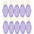 Motel Keychains Blanks - 10pcs / Glitter Purple - TeckwrapCraft