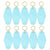 Motel Keychains Blanks 10pcs Sky Blue