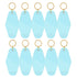 Motel Keychains Blanks 10pcs Sky Blue