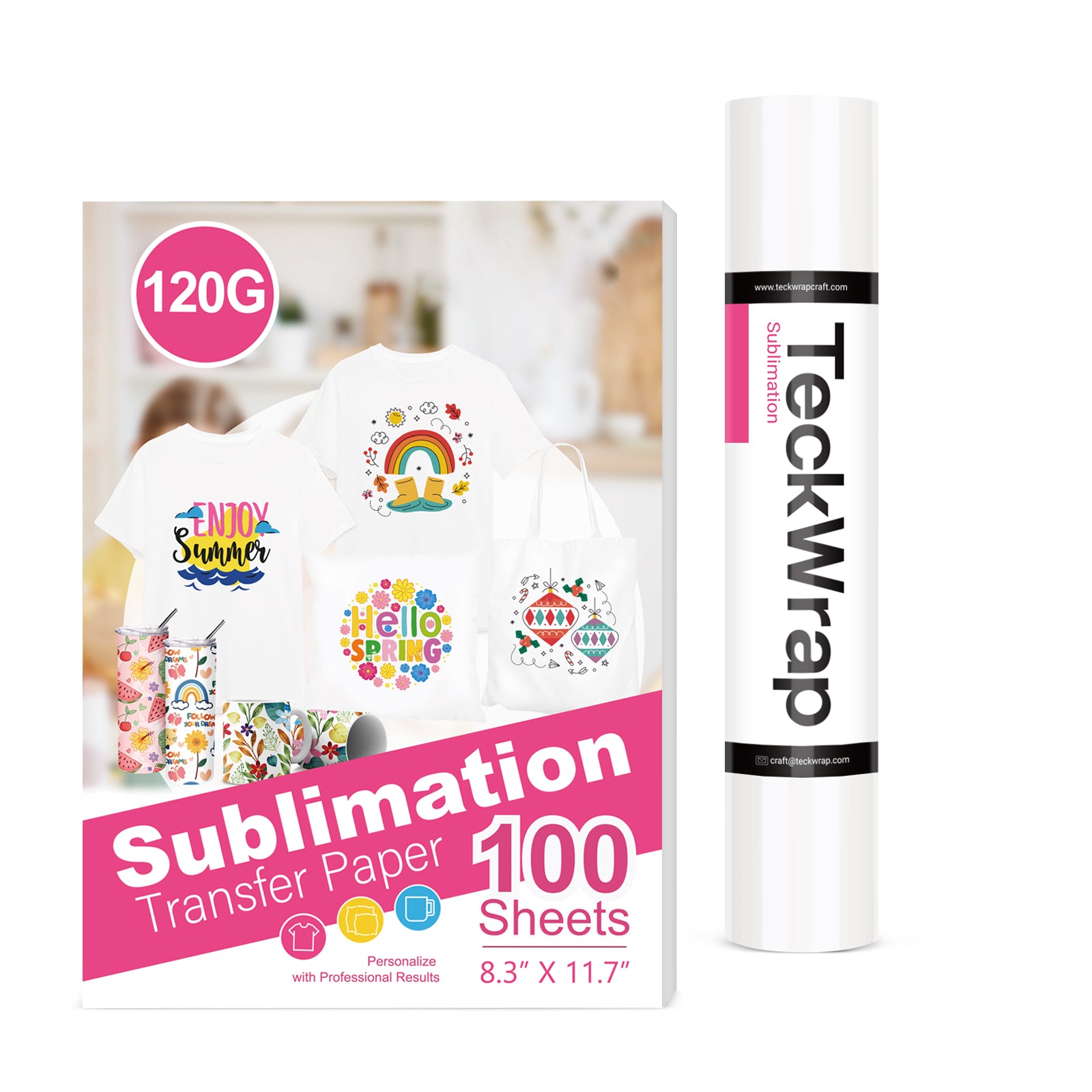 Paquete de Papel de Sublimación y HTV de Sublimación 