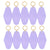 Motel Keychains Blanks 10pcs Lavender
