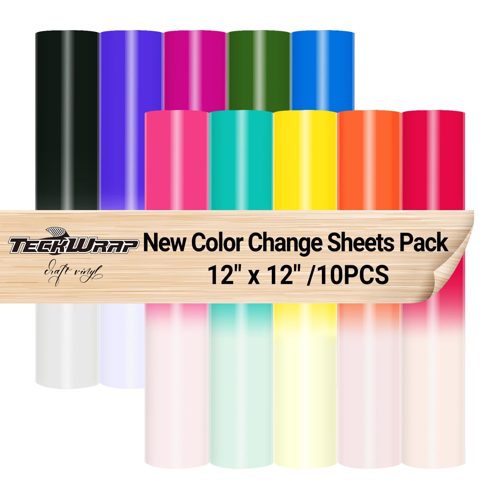 NEW Cold Color Changing Vinyl Sheets Pack