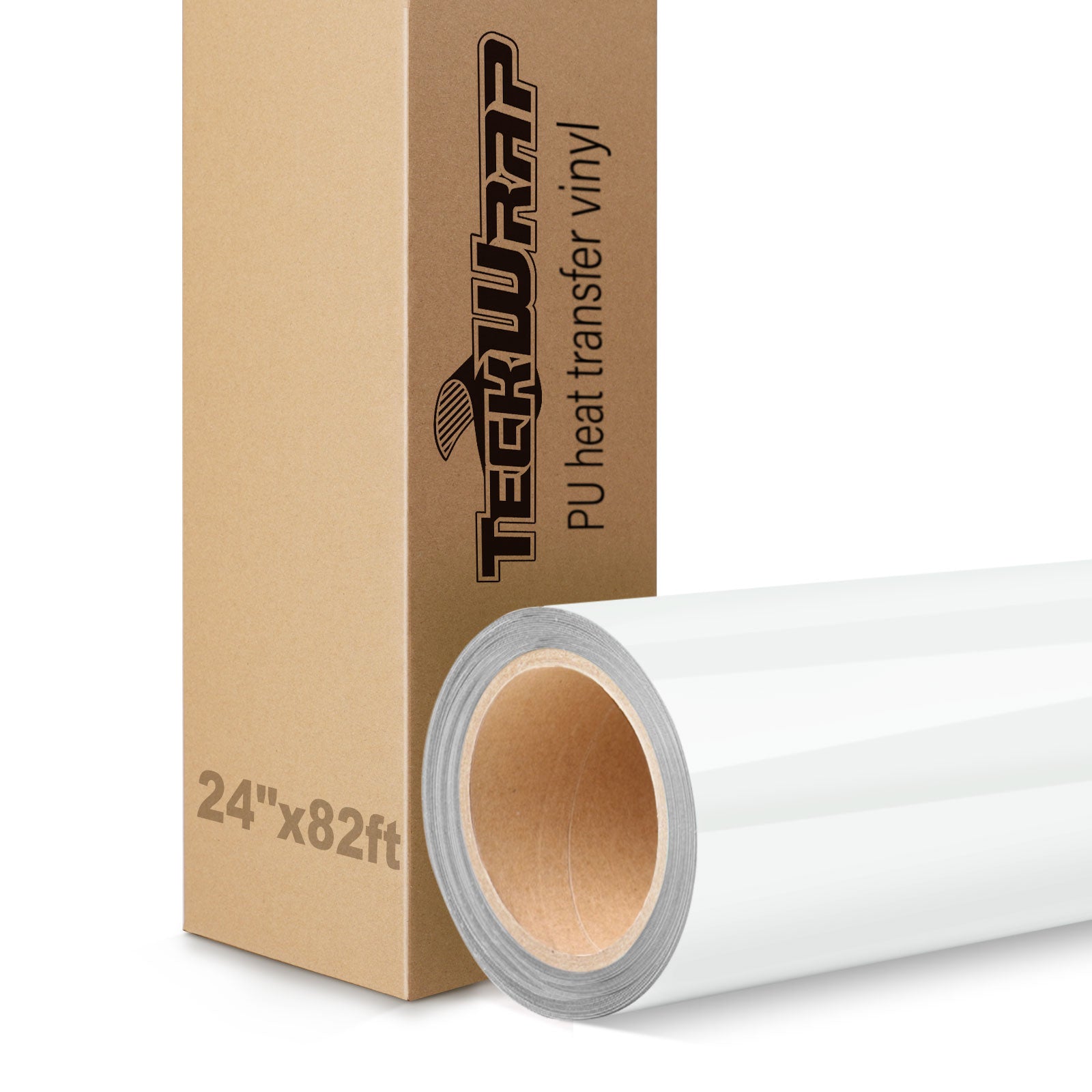 PU Heat Transfer Vinyl( 24"x82ft), WHITE