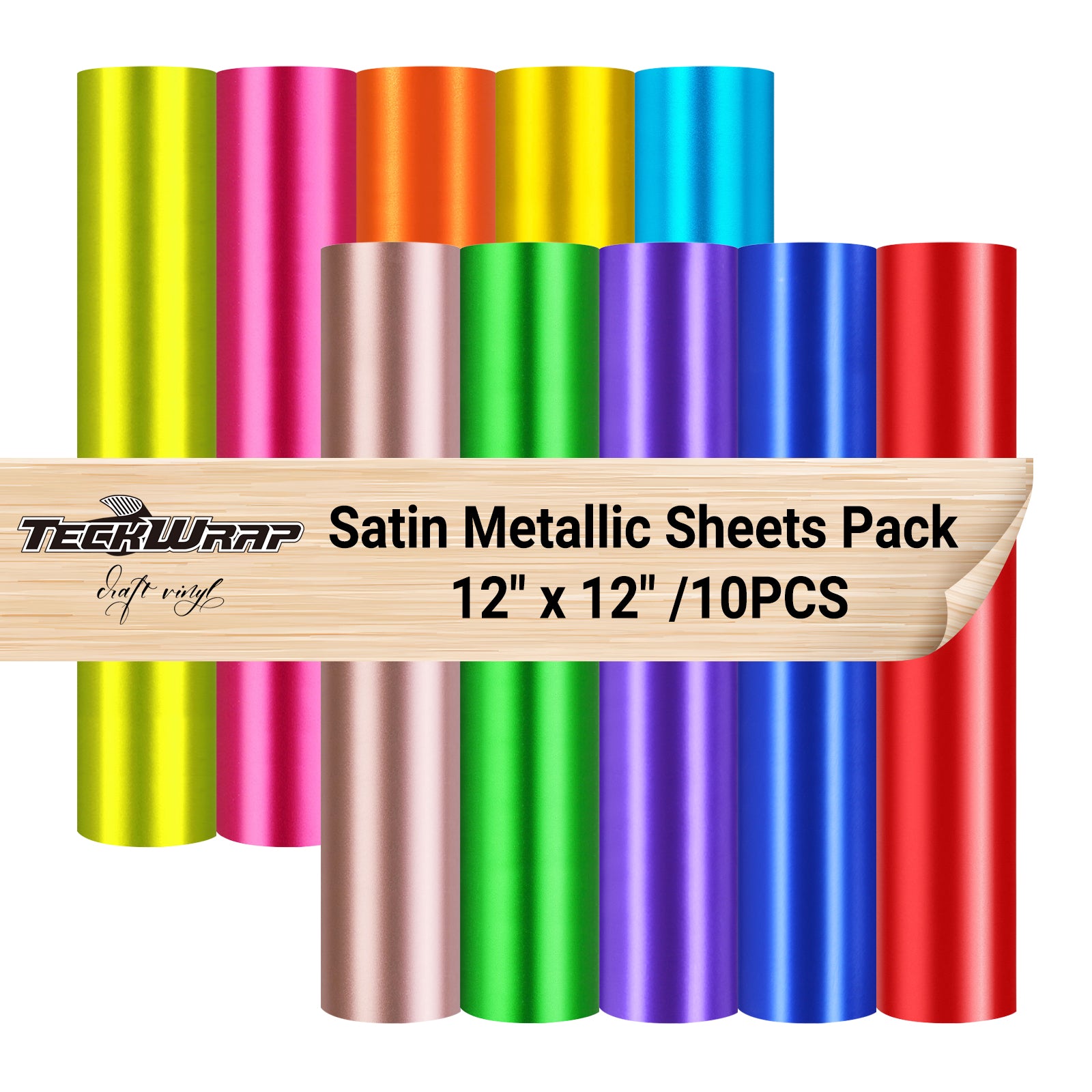 Satin Metallic Vinyl Sheets Pack