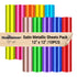 Satin Metallic Vinyl Sheets Pack